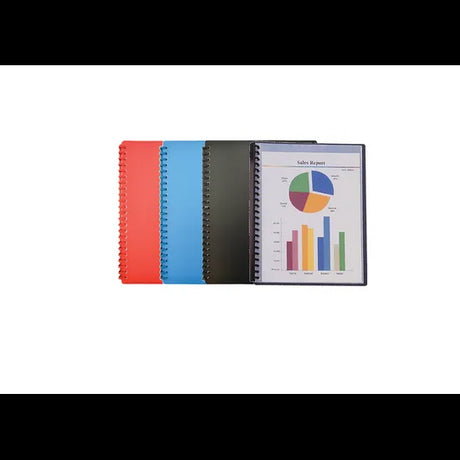 Display Book A4 Red 20 Pocket - Modern Teaching Aids NZ