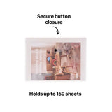 Document Wallet A4 Button Close Clear - Modern Teaching Aids NZ