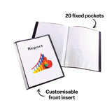Display Book with insert cover A4 20 pockets - Modern Teaching Aids NZ