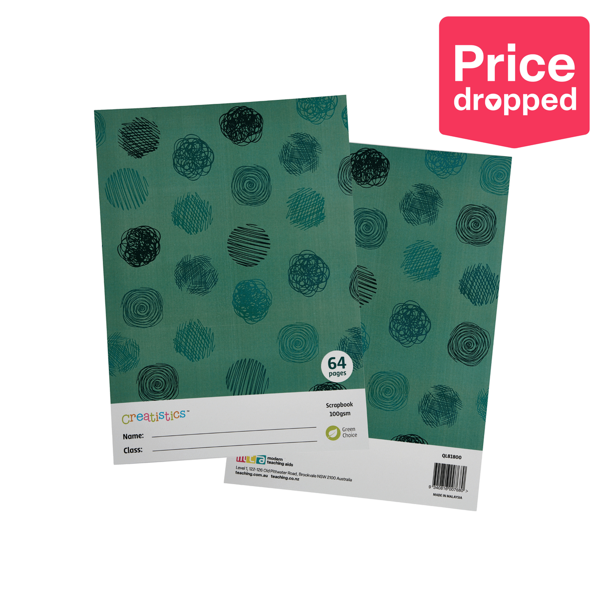 Creatistics Scrapbook 100 gsm - 64 Page - Modern Teaching Aids NZ