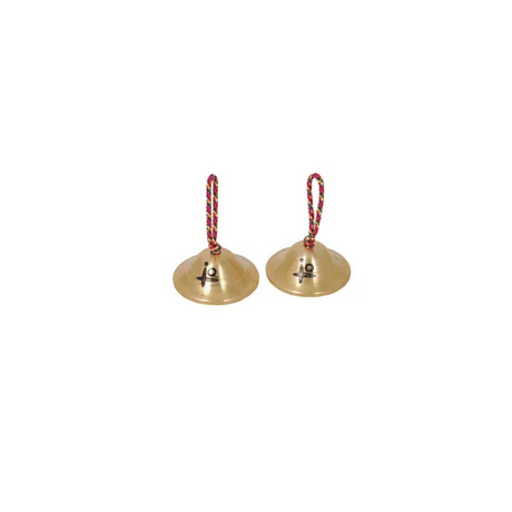 Mini Copper Cymbals with String Loops - 5.5 x 2 cm - Modern Teaching Aids NZ