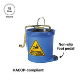 Contractor Mop Wringer Bucket Blue - 15 L - Modern Teaching Aids NZ