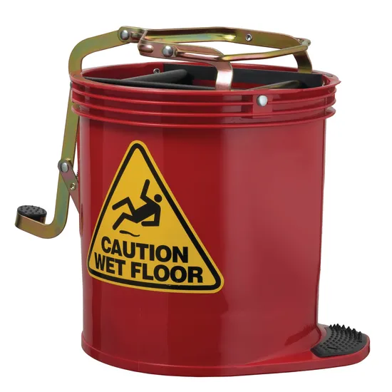 Contractor Mop Wringer Bucket 15lt Red - Modern Teaching Aids NZ