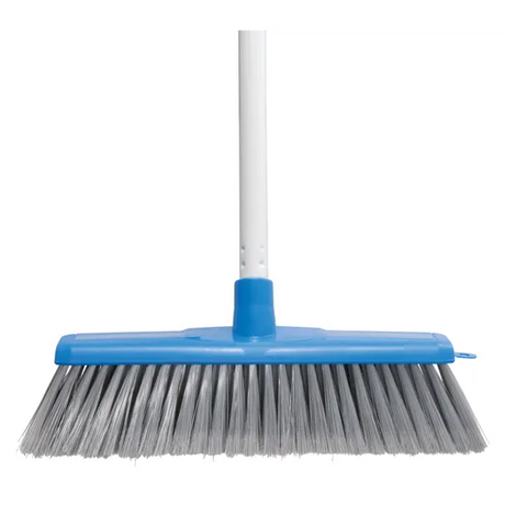 Classic Indoor Soft Broom with handle Blue - Modern Teaching Aids NZ