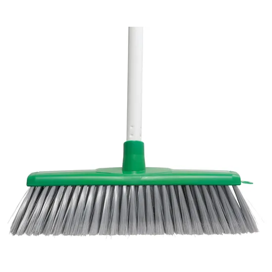 Classic Indoor Soft Broom with handle Green - Modern Teaching Aids NZ
