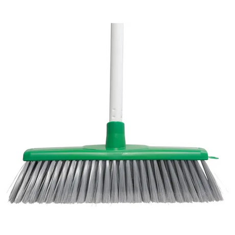Classic Indoor Soft Broom with handle Green - Modern Teaching Aids NZ