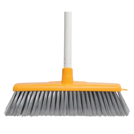 Classic Indoor Soft Broom with handle Yellow - Modern Teaching Aids NZ