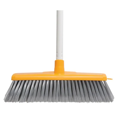 Classic Indoor Soft Broom with handle Yellow - Modern Teaching Aids NZ
