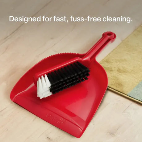 Dustpan and Brush Set Red
