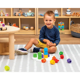 Geokid Daisy-Giant Pegs & Board 20 Pieces - Modern Teaching Aids NZ