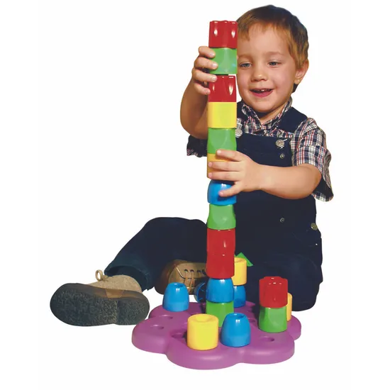 Geokid Daisy-Giant Pegs & Board 20 Pieces - Modern Teaching Aids NZ