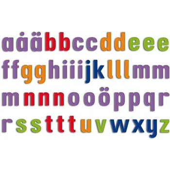 Magnetic Ridged Letters - Lower Case - 200 Pieces - Modern Teaching Aids NZ