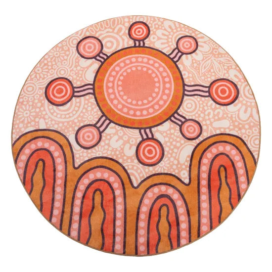 Camp Site Round Rug - Modern Teaching Aids NZ
