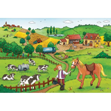 Rburg - Working on the Farm Puzzle 2x12pc - Modern Teaching Aids NZ