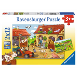 Rburg - Working on the Farm Puzzle 2x12pc - Modern Teaching Aids NZ