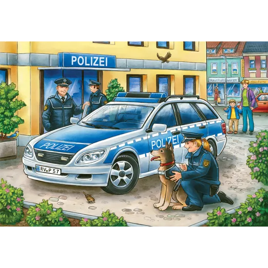 Ravensburger Police and Firefighters Puzzle Set of 2 - Modern Teaching Aids NZ