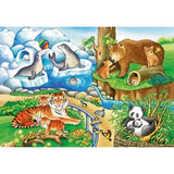 Rburg - Animals in the Zoo Puzzle 2x12p - Modern Teaching Aids NZ