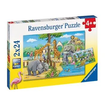 Rburg - Welcome to the Zoo Puzzle 2x24p - Modern Teaching Aids NZ