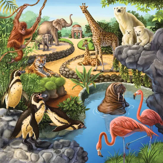 Rburg - Forest Zoo & Pets Puzzle 3x49pc - Modern Teaching Aids NZ