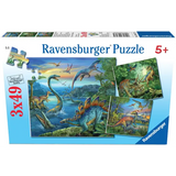 Rburg - Dinosaur Fascination Puzzle 3x49pc - Modern Teaching Aids NZ