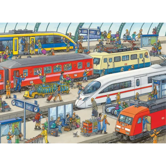 Rburg - Railway Station Puzzle 60pc - Modern Teaching Aids NZ