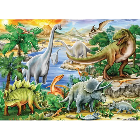 Rburg - Prehistoric Life Puzzle 60pc - Modern Teaching Aids NZ
