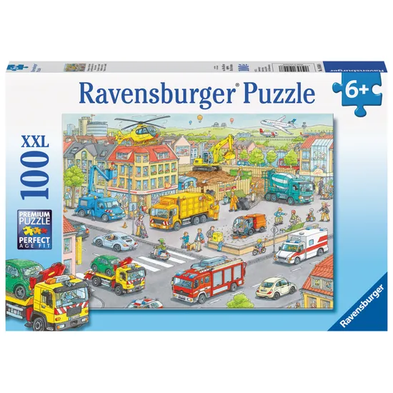 Ravensburger Vehicles in the City Puzzle 100 Pieces - Modern Teaching Aids NZ