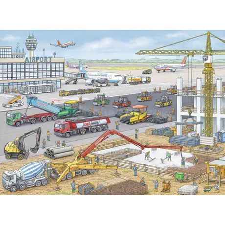 Rburg - Airport Construction Site 100pc - Modern Teaching Aids NZ