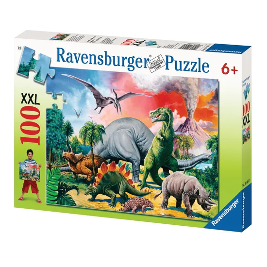 Ravensburger Among the Dinosaurs Puzzle 100 Pieces - Modern Teaching Aids NZ