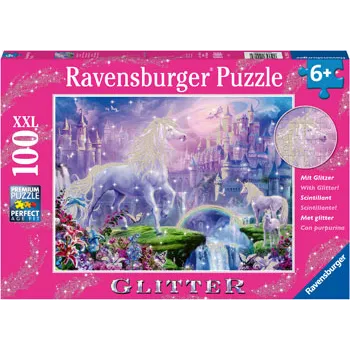 Rburg - Unicorn Kingdom Puzzle Glitter 100p - Modern Teaching Aids NZ