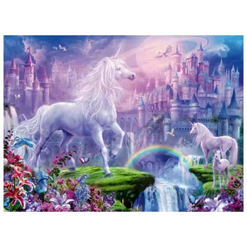 Rburg - Unicorn Kingdom Puzzle Glitter 100p - Modern Teaching Aids NZ