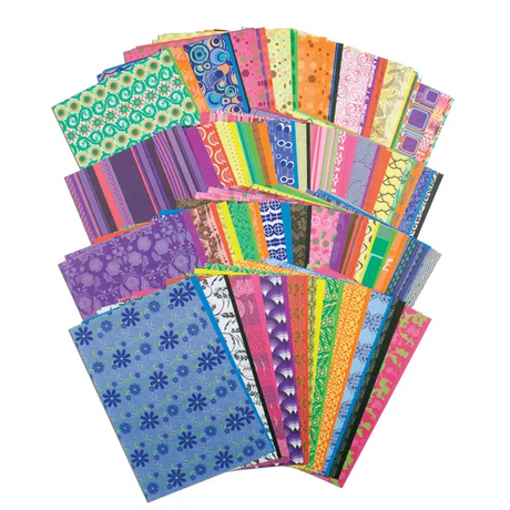 Patterned Craft Paper (140 x 220mm) - Pack of 192 - Modern Teaching Aids NZ