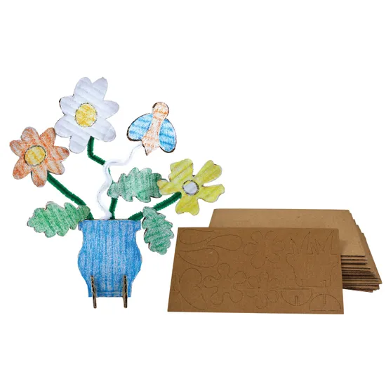 Flower Garden Sculptures - Pack of 20 - Modern Teaching Aids NZ