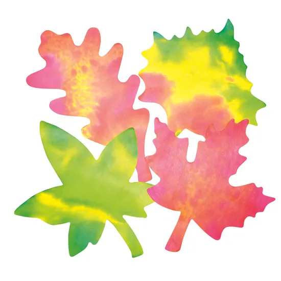 Colour Diffusing Leaves 17 x 20cm - Pack of 80 - Modern Teaching Aids NZ