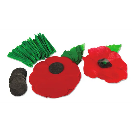 Remembrance Day Poppies - Pack of 50 - Modern Teaching Aids NZ