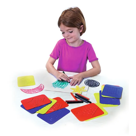 Teach Me Shapes Rubbing Plates - Set of 16 - Modern Teaching Aids NZ