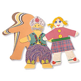 Skin-Toned Doll Paper Shapes - Pack of 40 - Modern Teaching Aids NZ