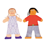 Skin-Toned Doll Paper Shapes - Pack of 40 - Modern Teaching Aids NZ