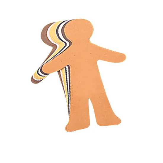 Skin-Toned Doll Paper Shapes - Pack of 40 - Modern Teaching Aids NZ