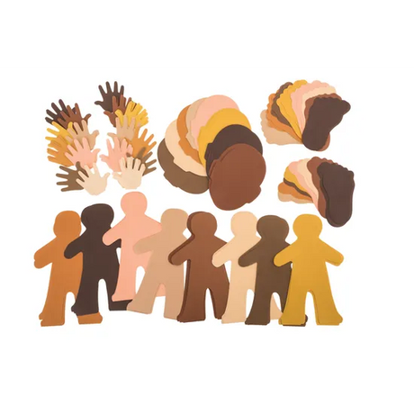 Human Paper Shapes Kit - Pack of 160 - Modern Teaching Aids NZ