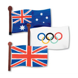 Cardboard Flags - Pack of 24 - Modern Teaching Aids NZ