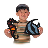 Tropical Fish Stained Glass Frames - Pack of 24 - Modern Teaching Aids NZ