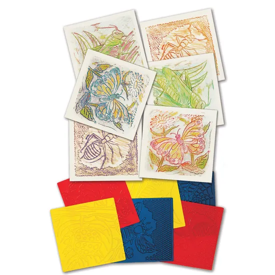 Bugs Rubbing Plates - Set of 6 - Modern Teaching Aids NZ