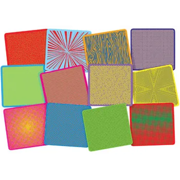 Pop Art Rubbing Mats - Pack of 12 - Modern Teaching Aids NZ