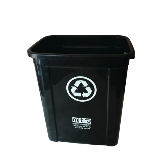 Recycling Bin Base - 30 litre - Black - Modern Teaching Aids NZ