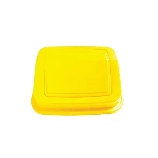 Recycling Bin - 30 litre - Yellow Lid - Modern Teaching Aids NZ