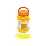 Teachables Translucent Round Counters - 2.5cm Yellow, 1000 Pieces - Modern Teaching Aids NZ