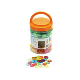 Teachables Translucent Round Counters - 2.5cm, 4 Colours, 1000 Pieces - Modern Teaching Aids NZ