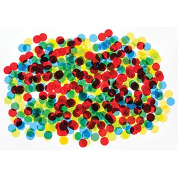 Teachables Translucent Round Counters - 2.5cm, 4 Colours, 1000 Pieces - Modern Teaching Aids NZ