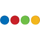 Teachables Translucent Round Counters - 2.5cm, 4 Colours, 1000 Pieces - Modern Teaching Aids NZ